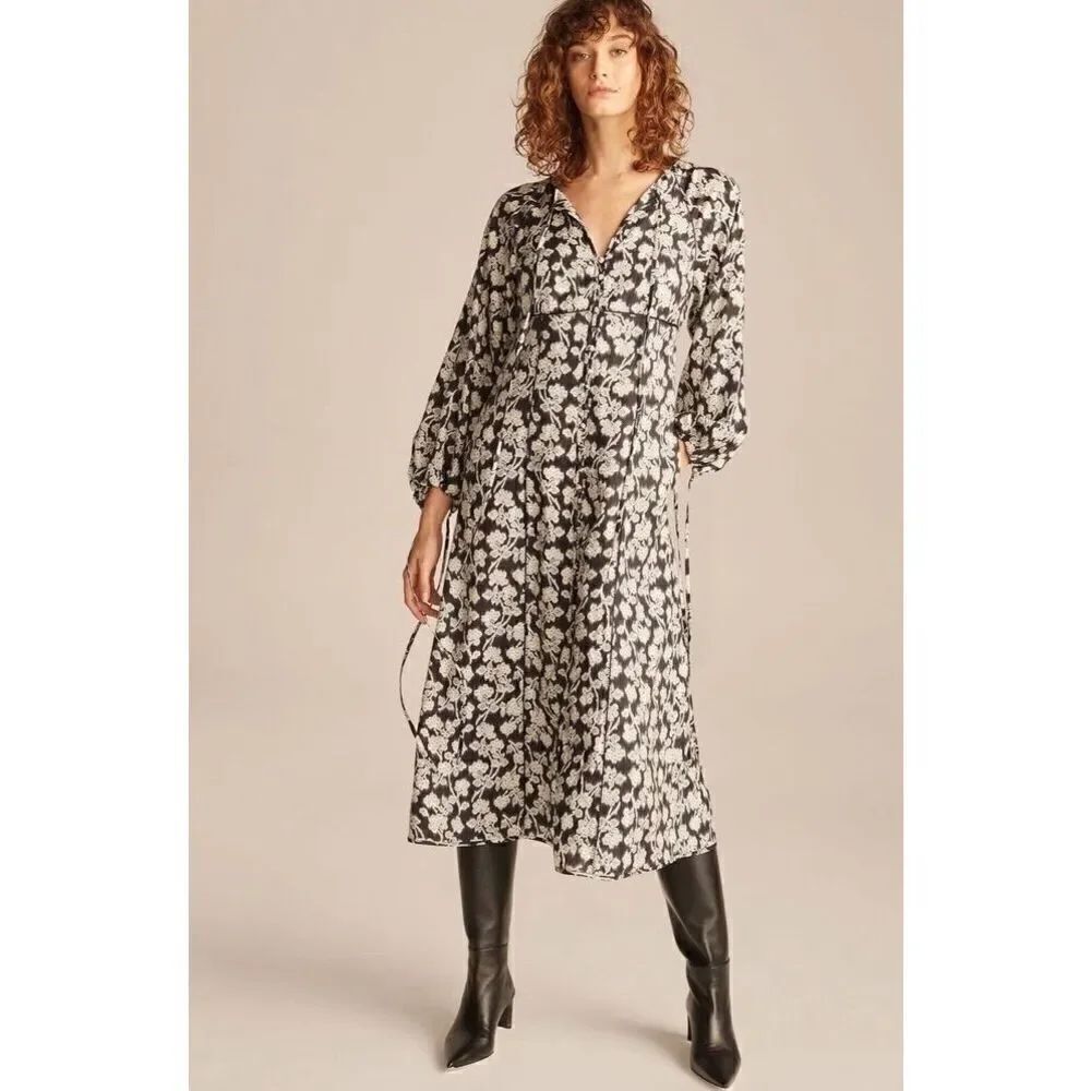 Rebecca Taylor Alicia Fleur Midi Dress